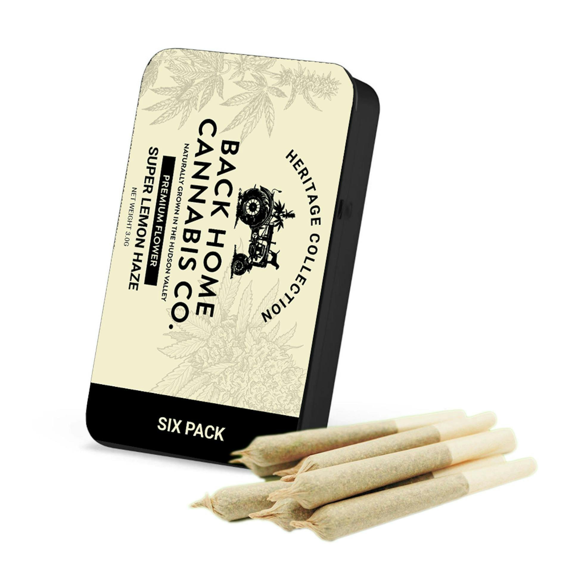 Back Home Cannabis Co. - Super Lemon Haze 6 Pack Pre Roll - 1
