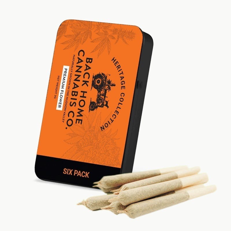 Back Home Cannabis Co. - Acapulco Gold 6 Pack Pre Roll - 1