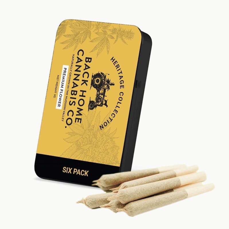 Back Home Cannabis Co. - Maui Wowie 6 Pack Pre Roll - 1
