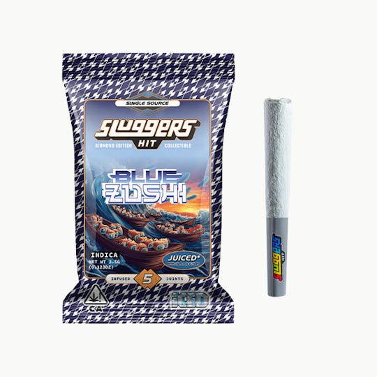 Sluggers Hit - Sluggers - Infused Preroll - 3.5g 5pk - Diamond Edition - Blue Zushi - 1