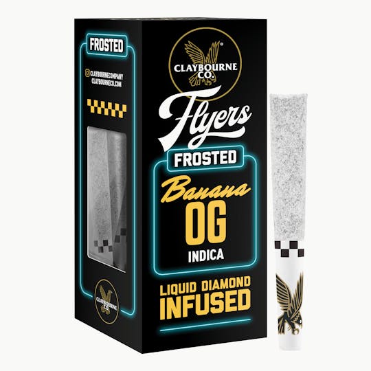 Claybourne Co. - Banana OG (1.5g 3pack) - Diamond Frosted Flyers (NV) - 1