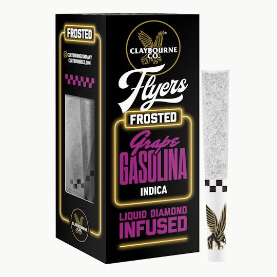 Claybourne Co. - Grape Gasolina (1.5g 3pack) - Diamond Frosted Flyers (NV) - 1