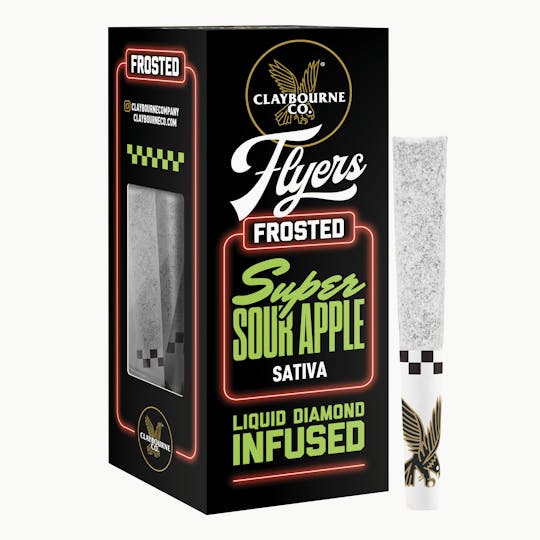 Claybourne Co. - Super Sour Apple (1.5g 3pack)- Diamond Frosted Flyers (NV) - 1