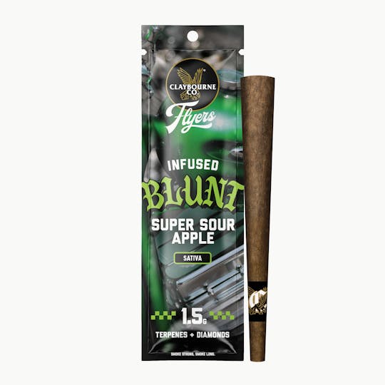 Claybourne Co. - Super Sour Apple (1.5g) - Flyers Infused Blunt (NV) - 1