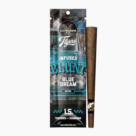 Claybourne Co. - Blue Dream (1.5g) - Flyers Infused Blunt (NV) - 1