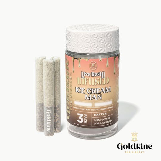 Goldkine - Goldkine Infused Pre Roll 1G | Ice Cream Man - 1