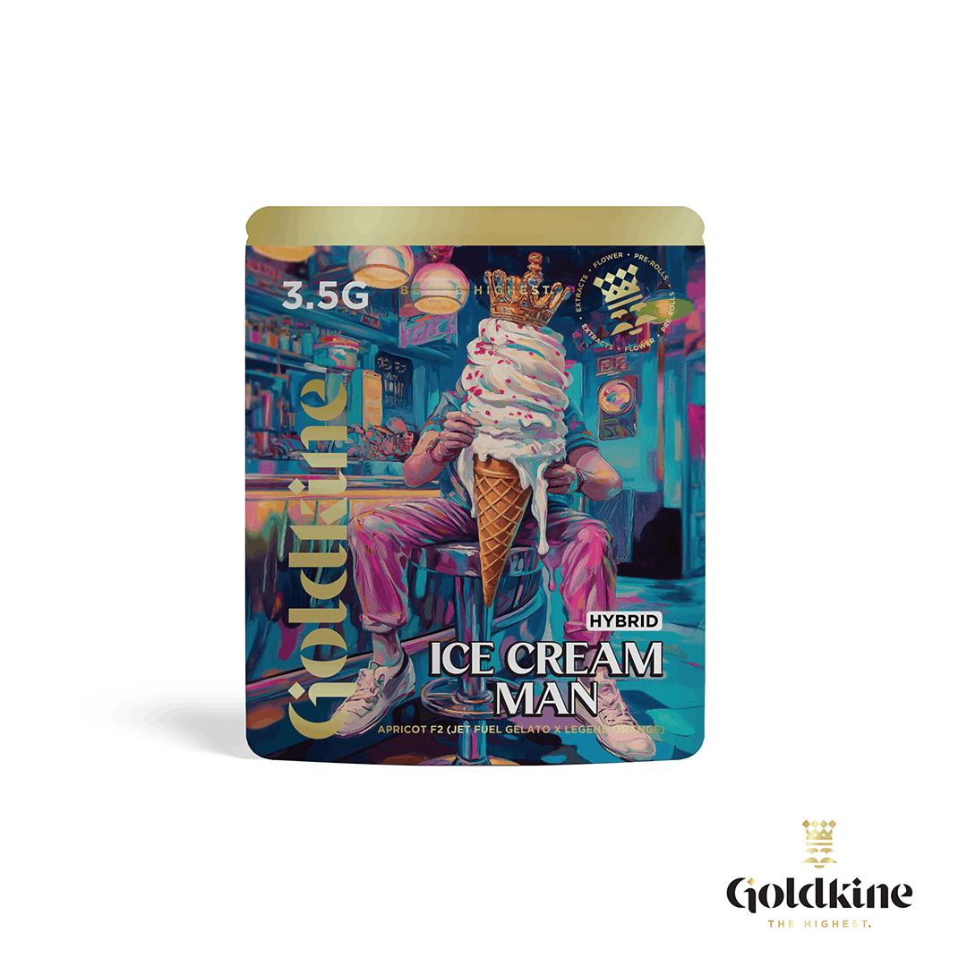 Goldkine - Goldkine Flower 3.5G (Mylar) | Ice Cream Man - 1