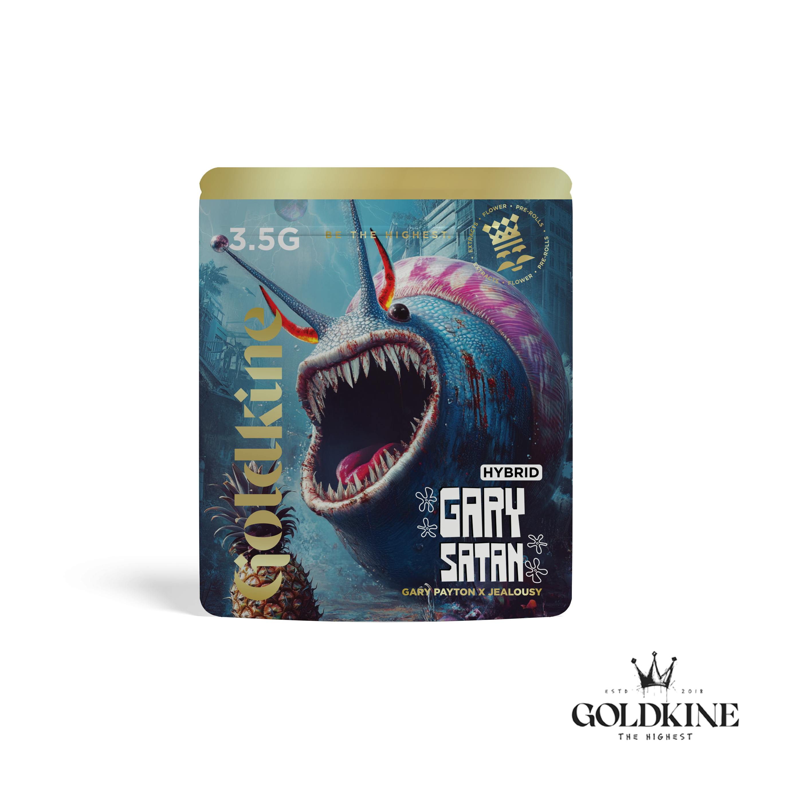 Goldkine - Goldkine Flower 3.5G (Mylar) | Gary Satan - 1