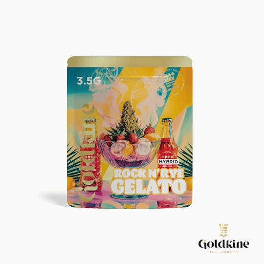 Goldkine - Goldkine Flower 3.5G (Mylar) | Rock n Rye Gelato - 1