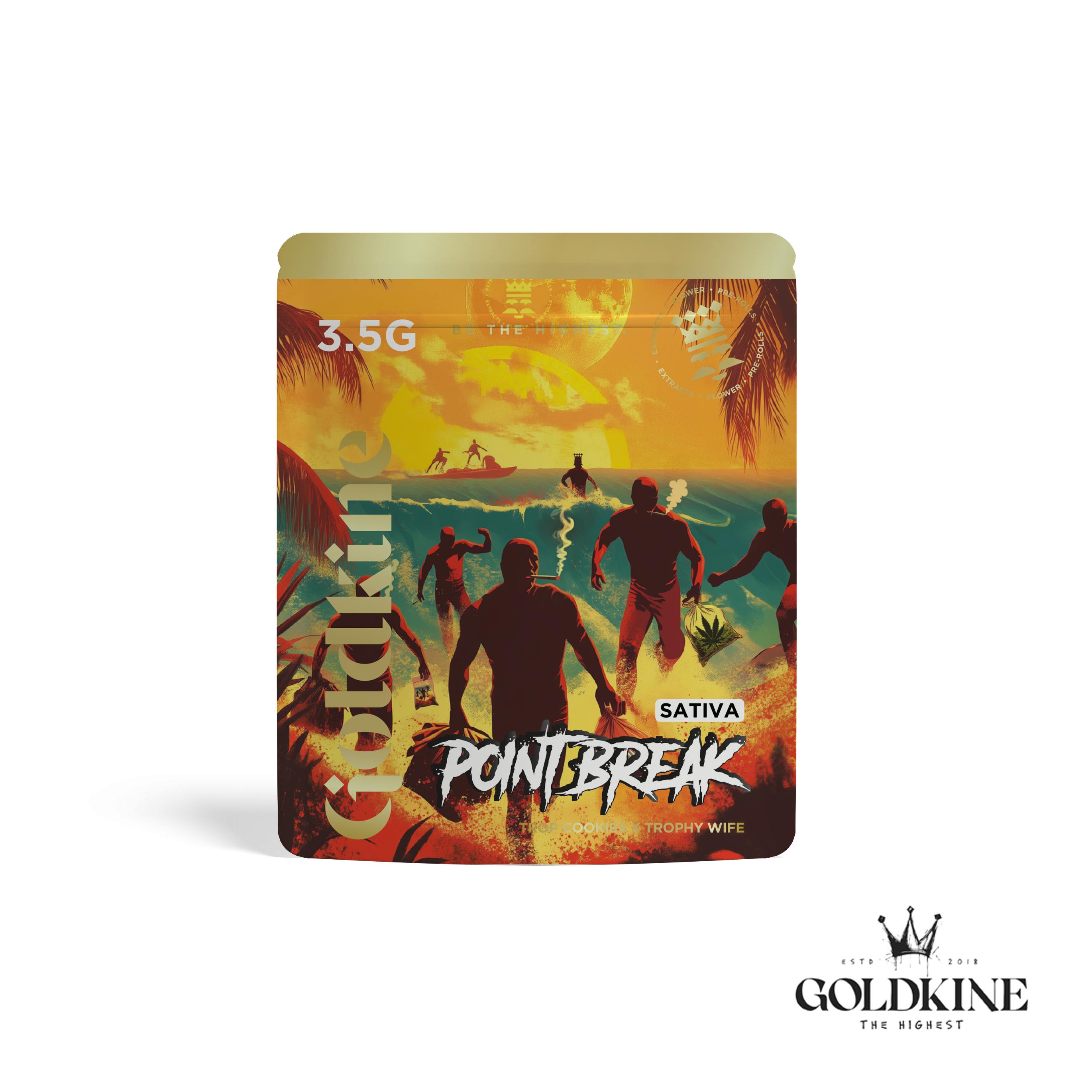 Goldkine - Goldkine Flower 3.5G (Mylar) | Point Break - 1
