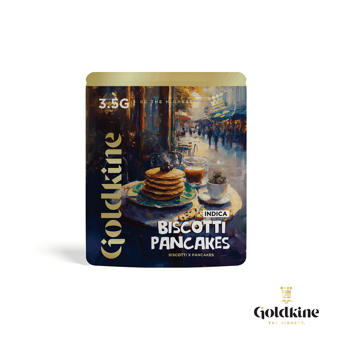 Goldkine - Goldkine Flower 3.5G (Mylar) | Biscotti Pancakes - 1