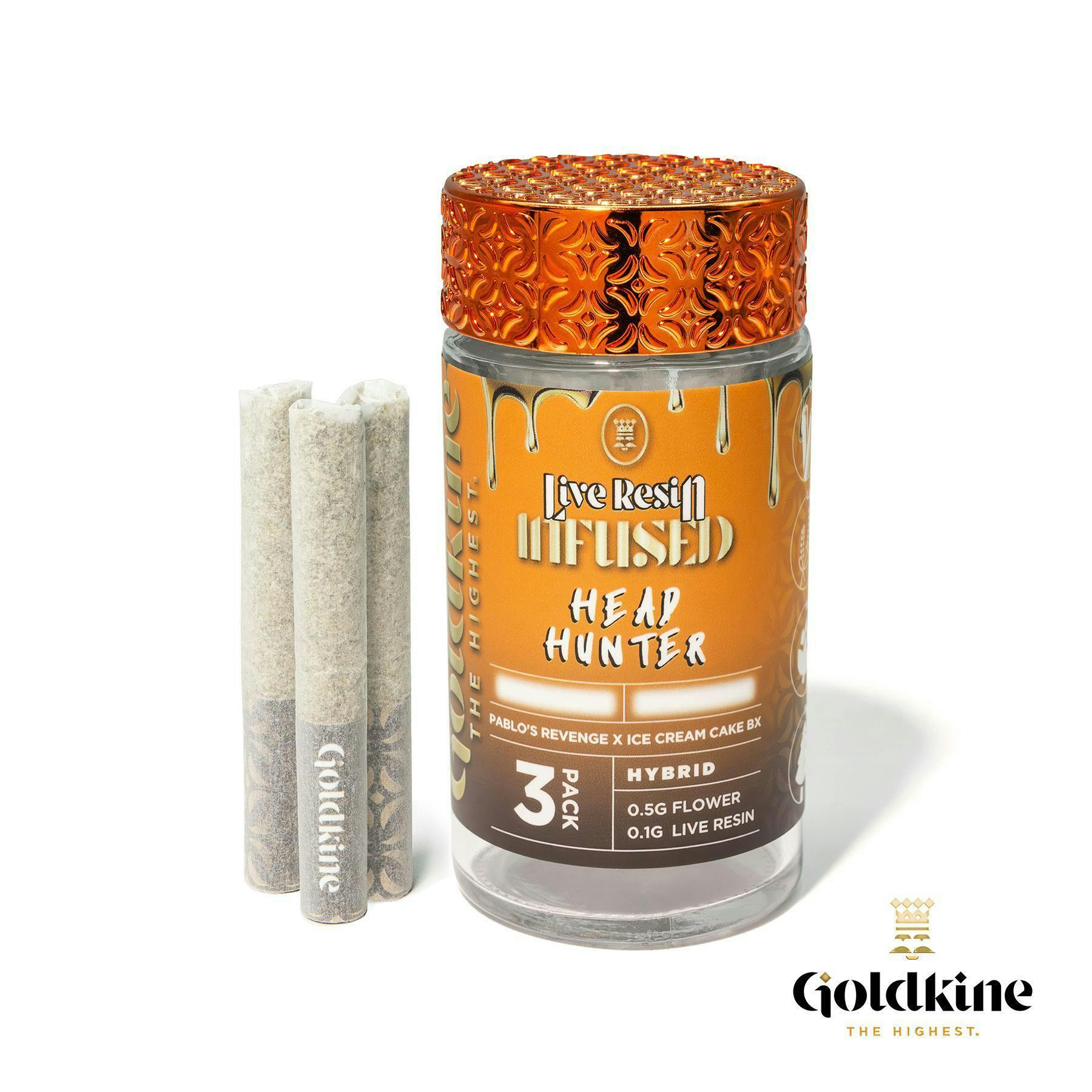 Goldkine - Goldkine Infused Pre Roll 1G | Head Hunter - 1