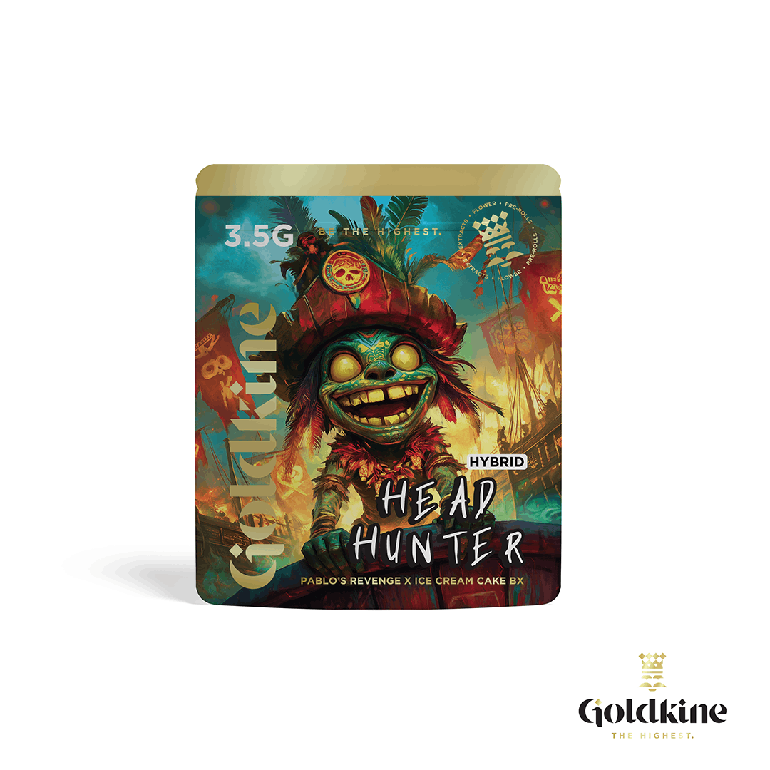 Goldkine - Goldkine Flower 3.5G (Mylar) | Head Hunter - 1