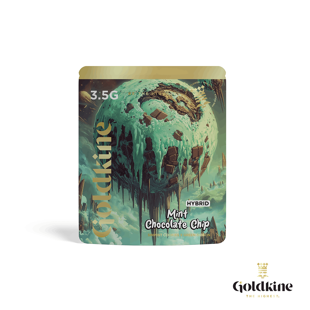 Goldkine - Goldkine Flower 3.5G (Mylar) | Mint Chocolate Chip - 1