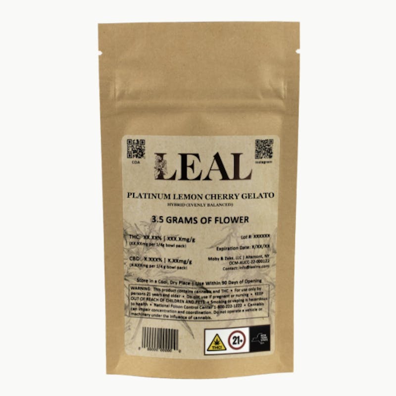 Leal - Platinum Lemon Cherry Gelato | Flower | 3.5g - 1