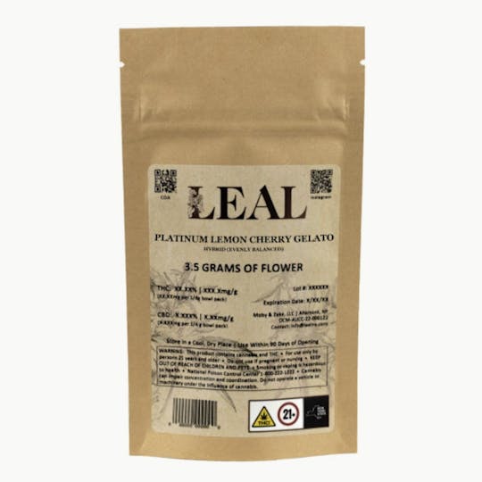 Leal - Platinum Lemon Cherry Gelato | Flower | 3.5g - 1