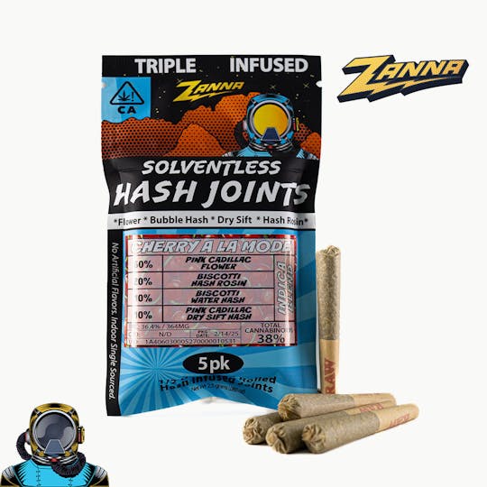 Zanna - Cherry A La Mode Solventless Hash Joints 5pk - 1