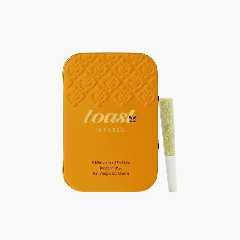 Toast - Toast | Infused Pre-Rolls | The Diamond Cake | .5g x 5ct | 2.5g - 1