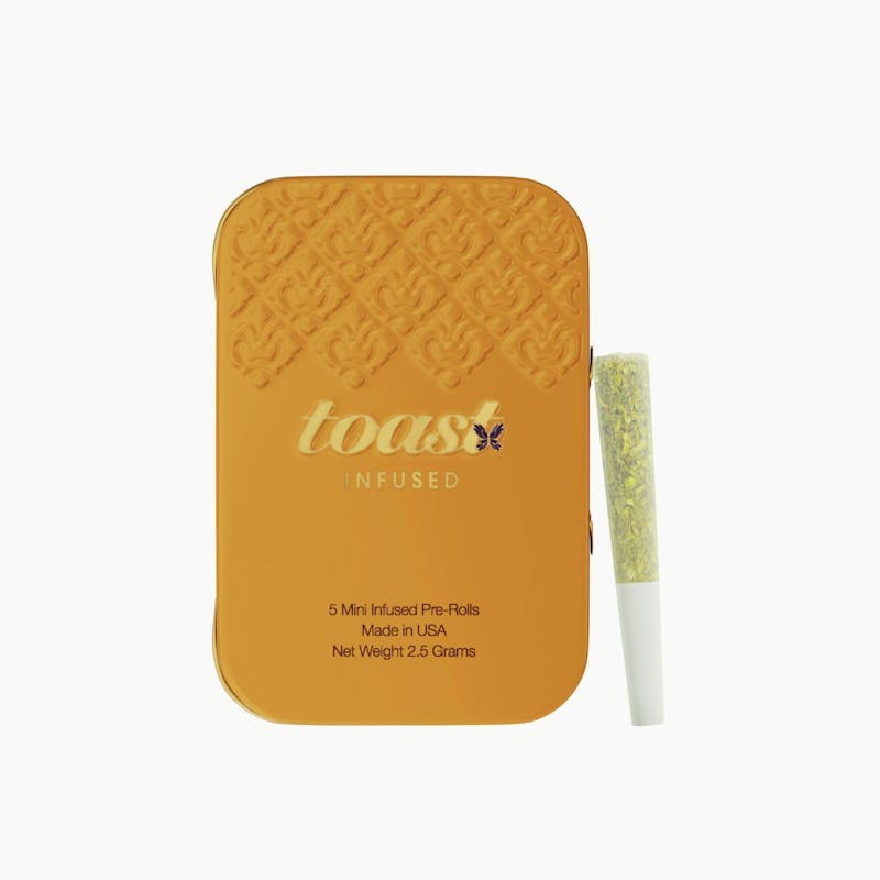Toast - Toast | Infused Pre Roll | 2.5G | 5pc | Les Jetset | Diamond Infused - 1