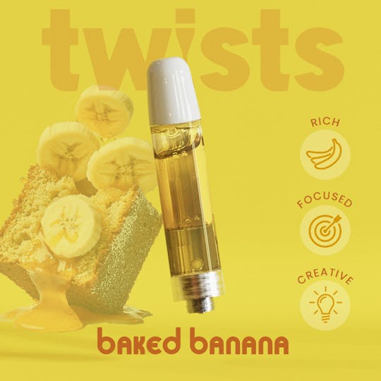 Craft Concentrates - Oil Twists Cartridge (1000mg) - Baked Banana Flavor - 1