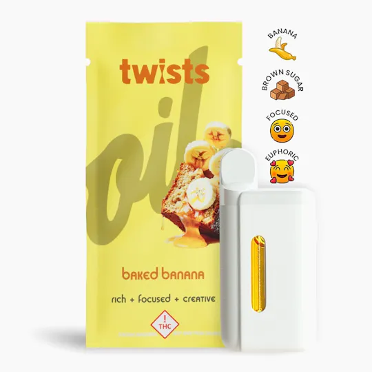 Craft Concentrates - Baked Banana Flavor - "Twists" AIO 'Tanker' (4g) - by Oil® - 1