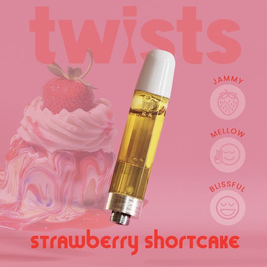 Craft Concentrates - Oil Twists Cartridge (1000mg) - Strawberry Shortcake Flavor - 1