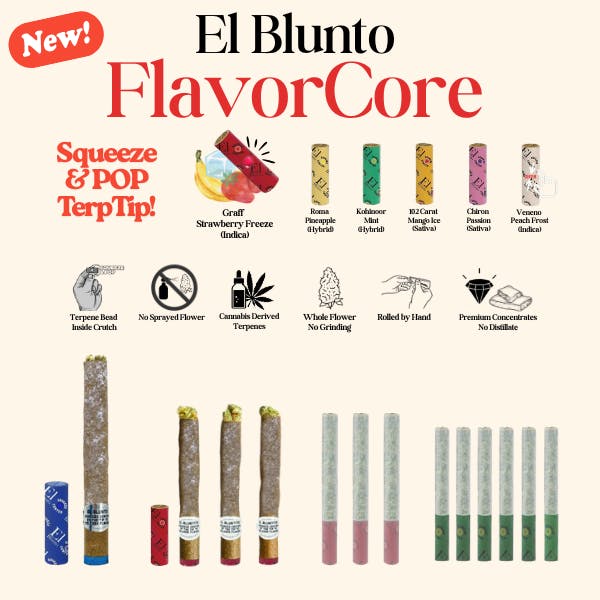 El Blunto by Albert Einstone's - El Jointito FlavorCore - 102 Carat Mango Ice - Diamond Infused - 3pk x .6g - 1
