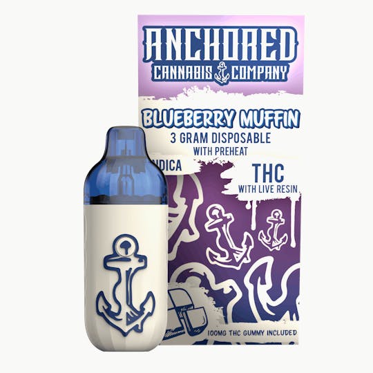 Anchored - Anchored | Blueberry Muffin Disposable | 3g - 1