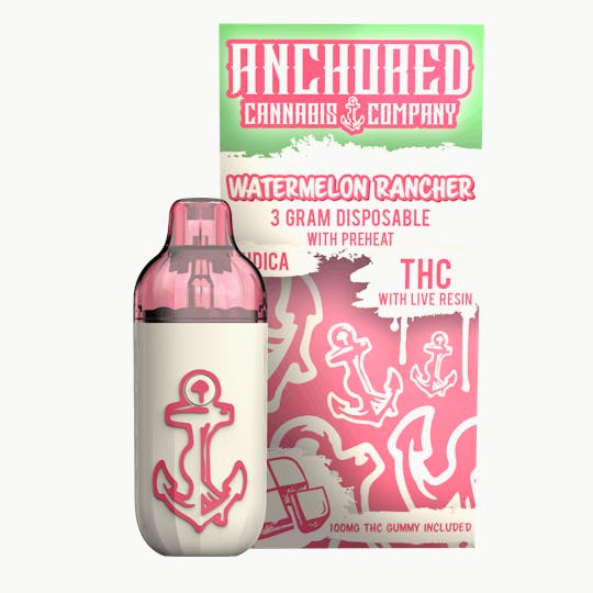 Anchored - Anchored | Watermelon Rancher Disposable | 3g - 1