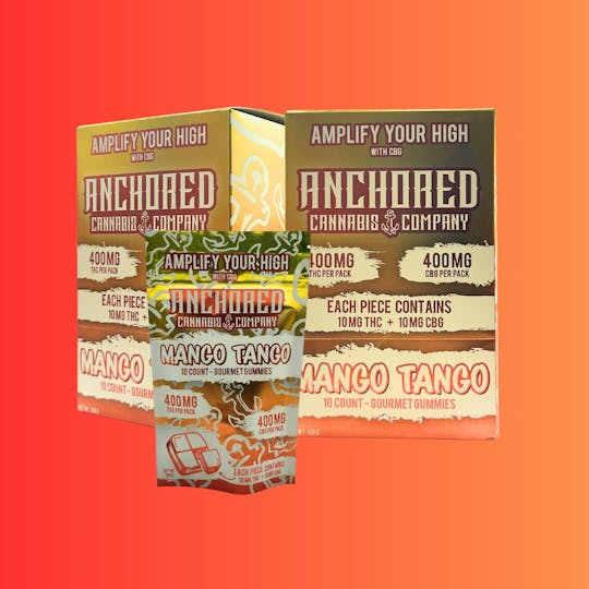 Anchored - Anchored | Mango Tango Gummy (10ct) | 40 THC : 40 CBG - 1