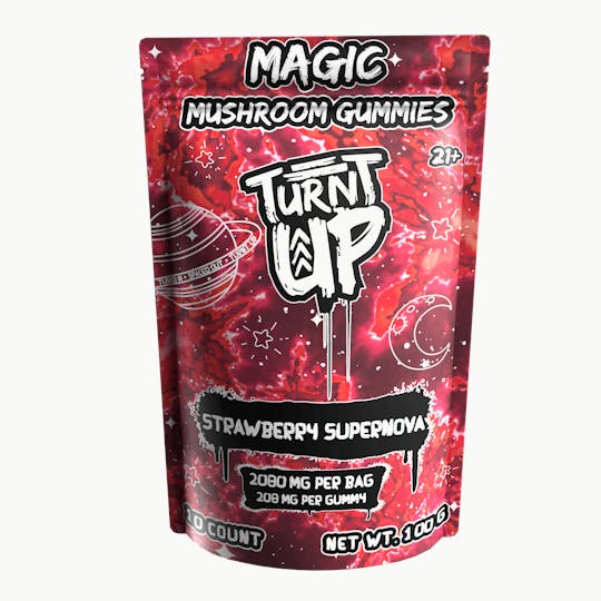 Turnt Up - Turnt Up | Strawberry Supernova | Magic Mushroom Gummies 10ct - 1