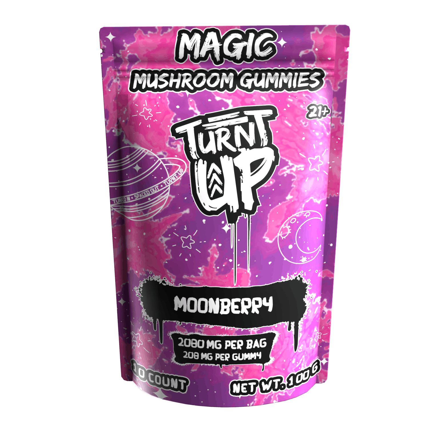 Turnt Up - Turnt Up | Moonberry | Magic Mushroom Gummies 10ct - 1