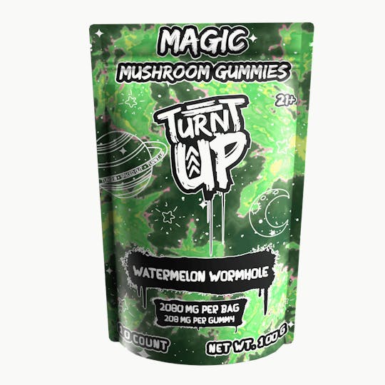 Turnt Up - Turnt Up | Watermelon Wormhole | Magic Mushroom Gummies 10ct - 1