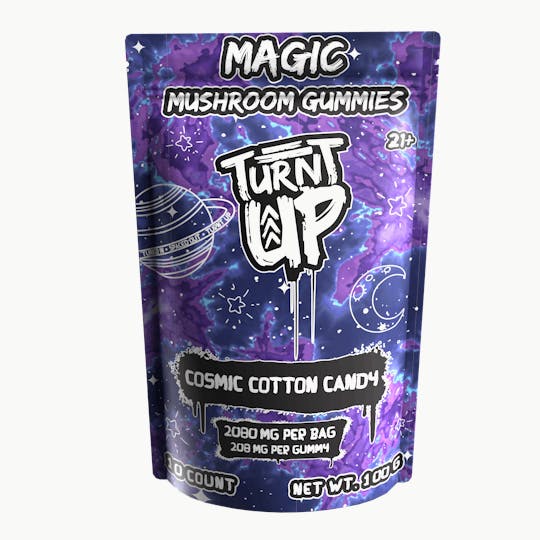 Turnt Up - Turnt Up | Cosmic Cotton Candy | Magic Mushroom Gummies 10ct - 1
