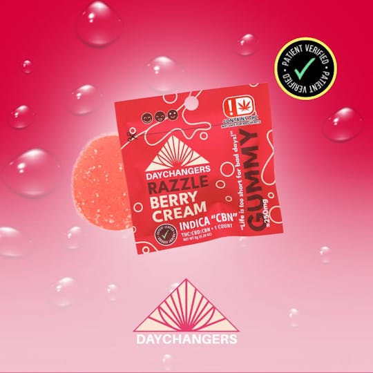Day Changers - Day Changer | Razzle Berry Cream Single Gummy | 250mg - 1