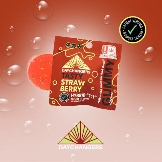 Day Changers - Day Changer | Strawberry Single Gummy | 250mg - 1