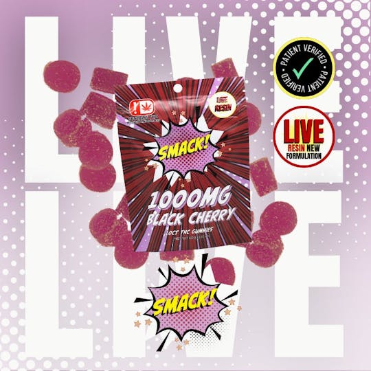 Smack - Smack! | Black Cherry Live Resin Gummies (10ct.) | 1000mg - 1