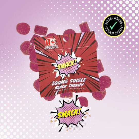 Smack - Smack! | Black Cherry Single Gummy | 100mg - 1