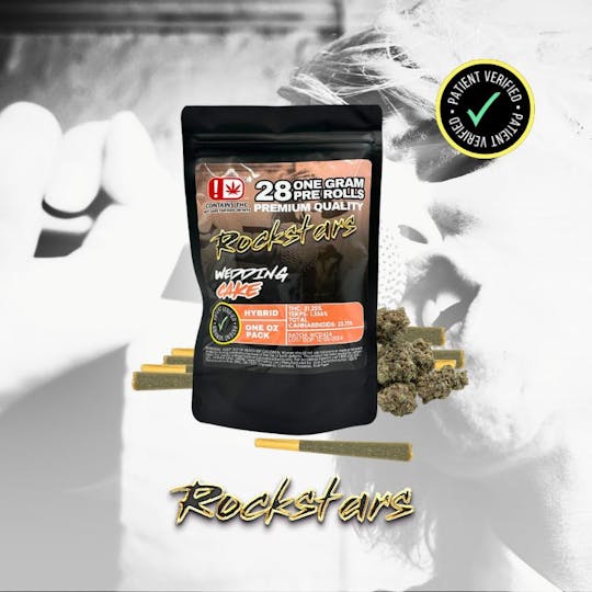 Rockstars - Rockstars | 1g Pre Roll | Wedding Cake - 1