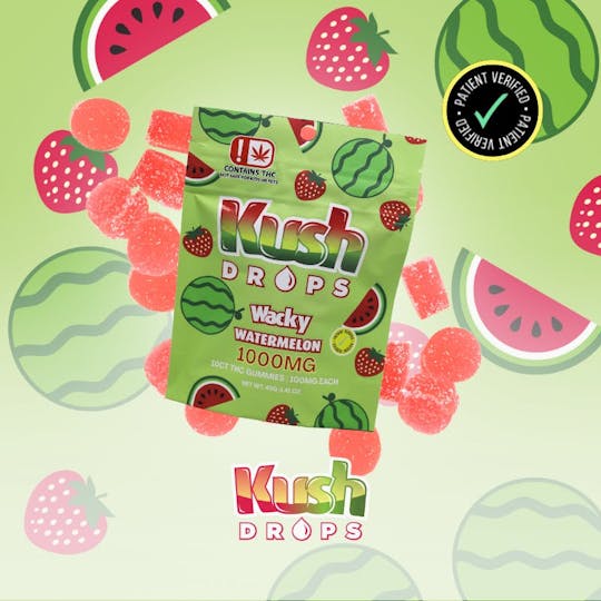 Kush Drops - Kush Drops | Wacky Watermelon Gummies | 1000mg THC - 1