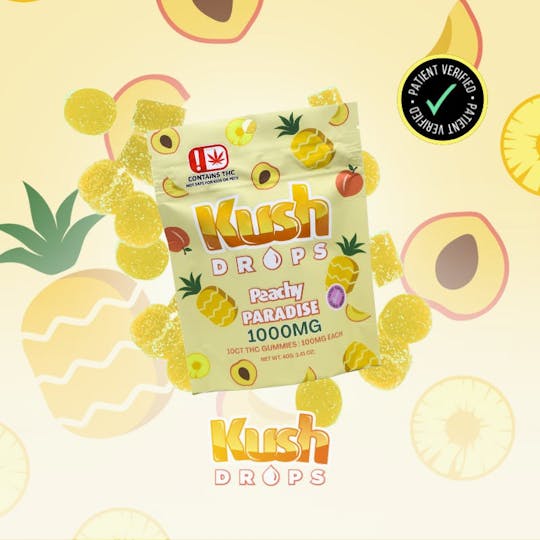 Kush Drops - Kush Drops | Peachy Paradise Gummies | 1000mg THC - 1