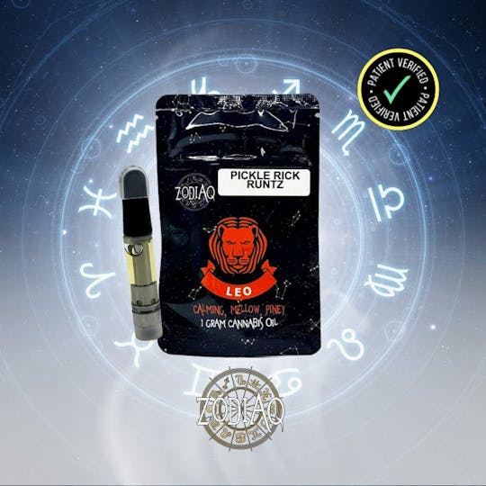 Zodiaq - Zodiaq | 1g Cart | Pickle Rick Runtz - 1