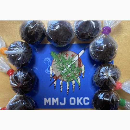 MMJ OKC - MMJ OKC - 2 Year Aged Platinum Punch Hashish "Temple Ball" (3.5g) - 1