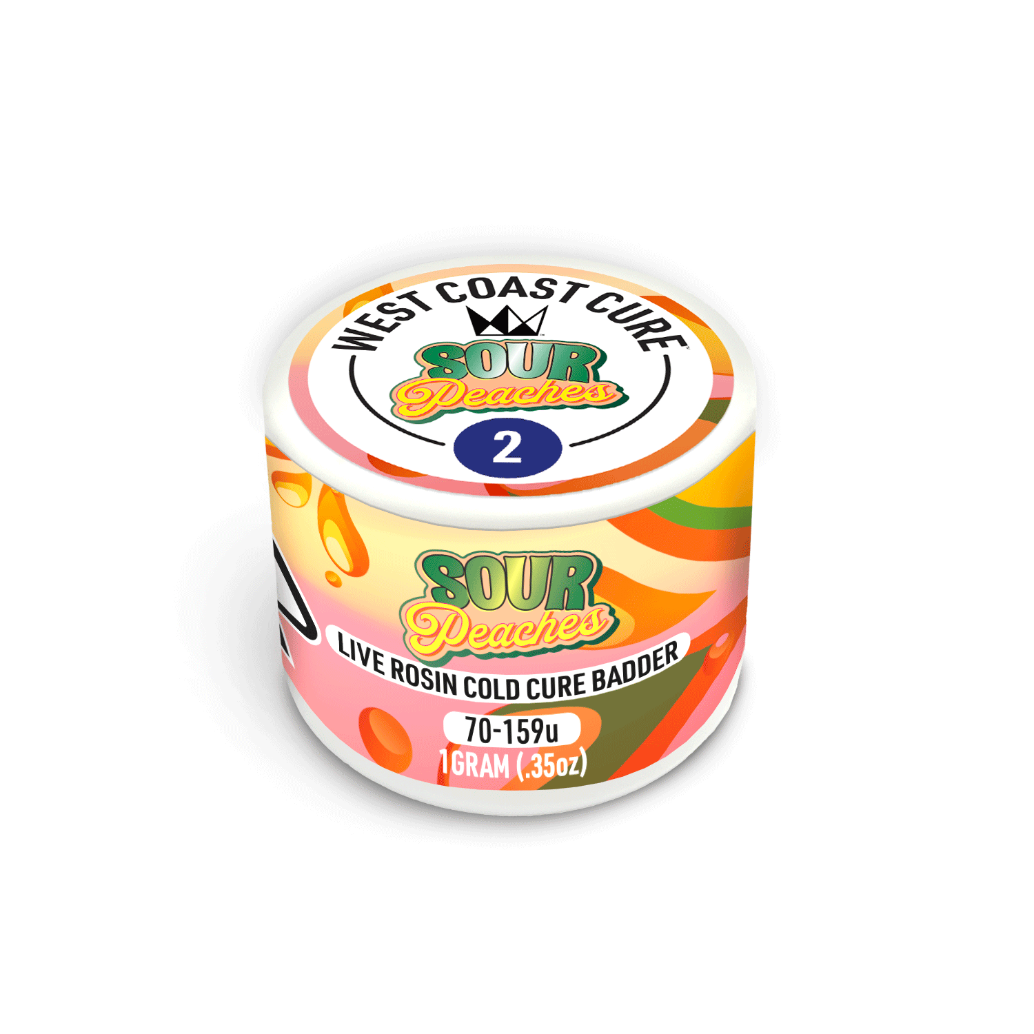 West Coast Cure - Sour Peaches - Live Rosin Cold Cure Badder - T2 - 1