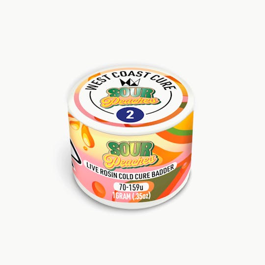 West Coast Cure - Sour Peaches - Live Rosin Cold Cure Badder - T2 - 1