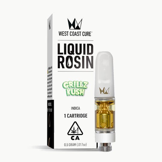 West Coast Cure - Grillz Kush - 0.5g Liquid Rosin Cartridge - 1