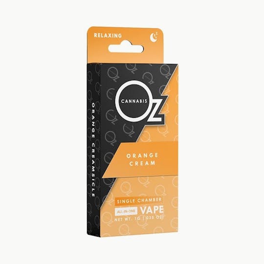 OZ Cannabis - Oz Cannabis Disposable Vape (1g) - Orange Cream - 1