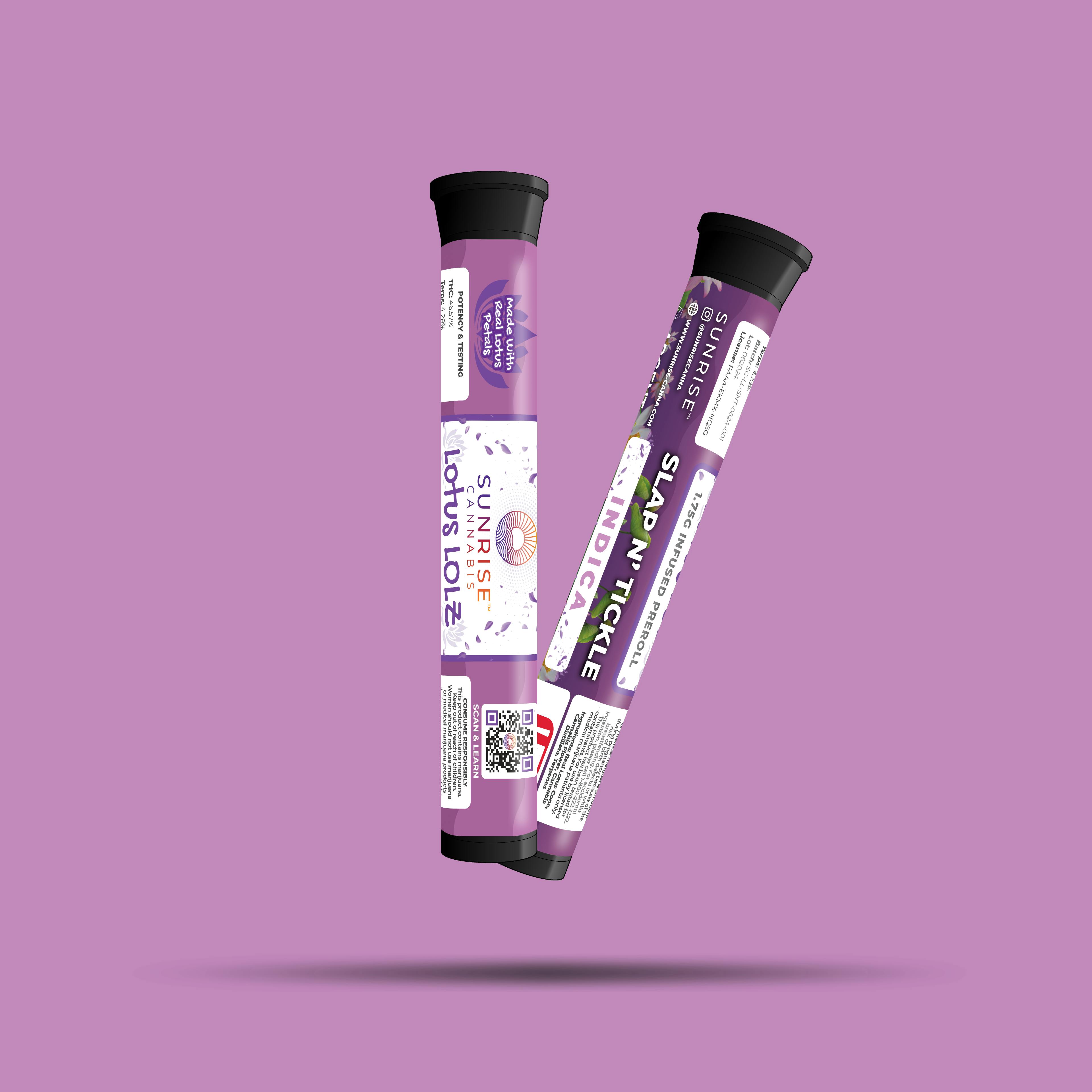 Sunrise Cannabis - Slap N Tickle - Lotus LOLZ 1.75g Infused Preroll - 1