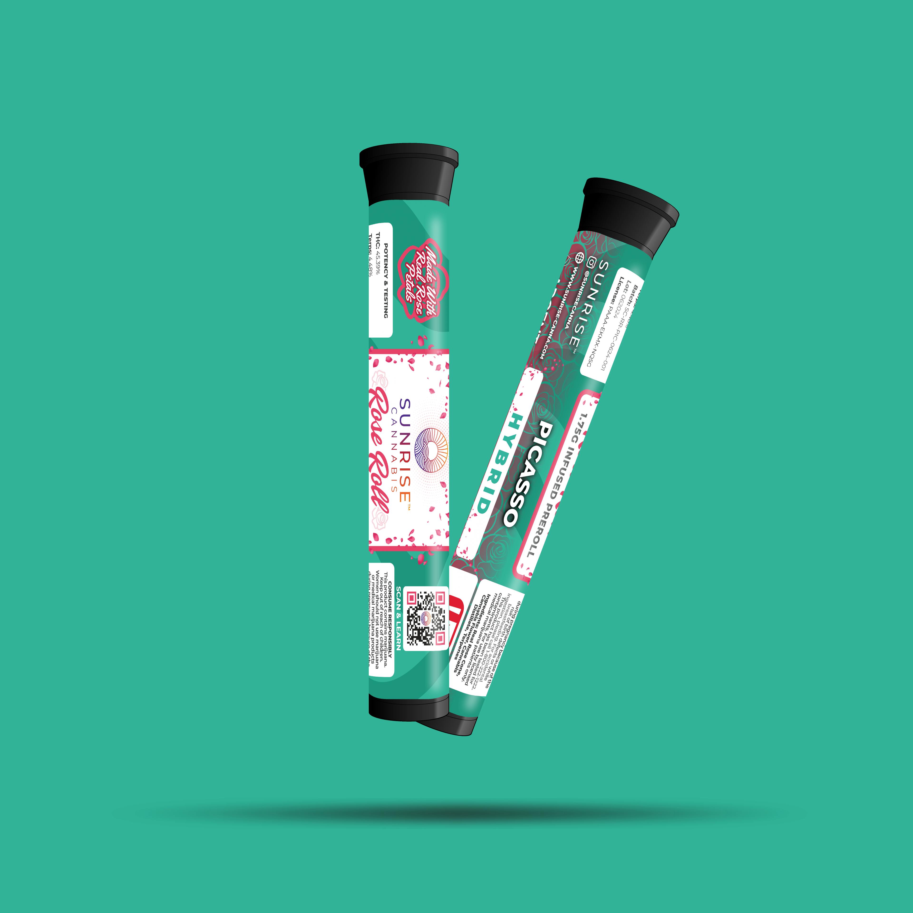 Sunrise Cannabis - Picasso - Rose Roll 1.75g Infused Preroll - 1
