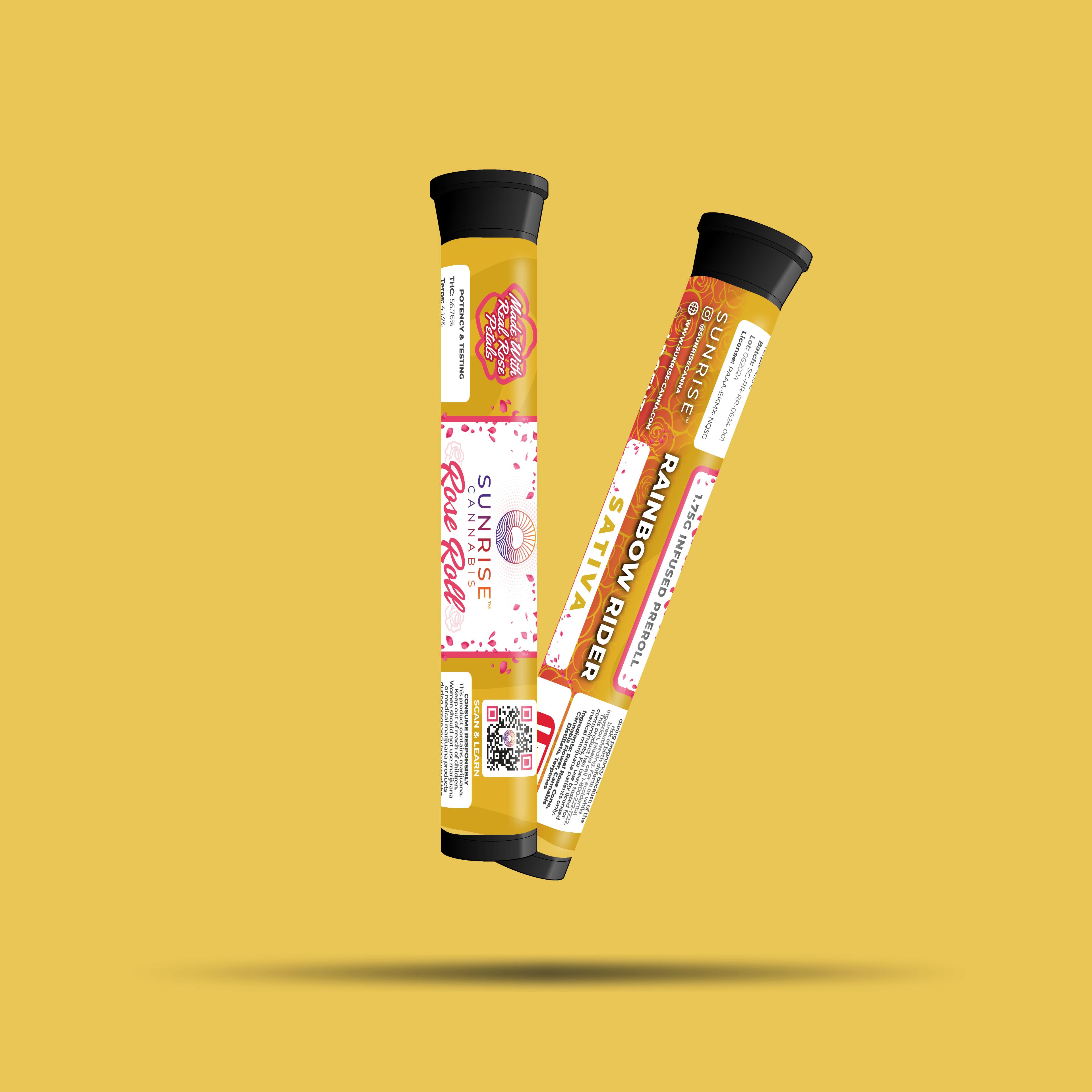 Sunrise Cannabis - Rainbow Rider - Rose Roll 1.75g Infused Preroll - 1